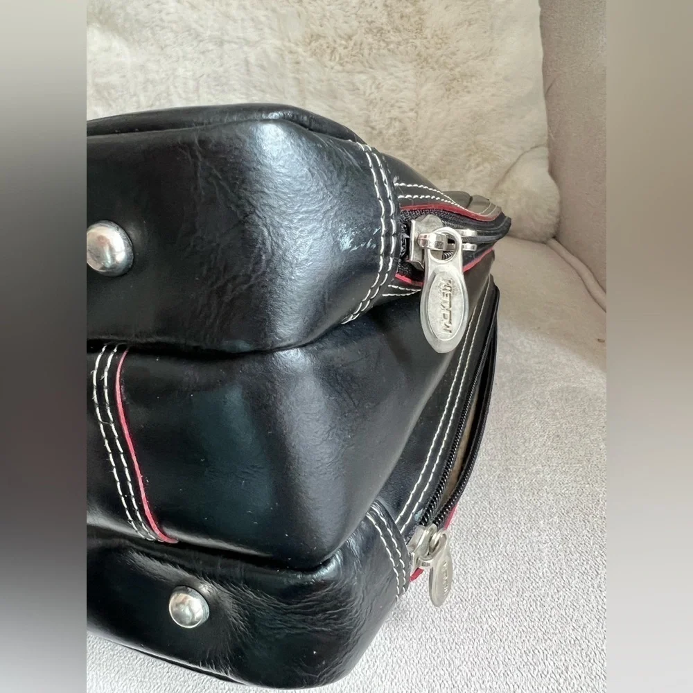 McKlein Black Leather Business Bag Multiple Compartments